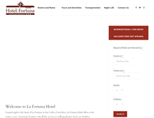 Tablet Screenshot of lafortunahotel.com